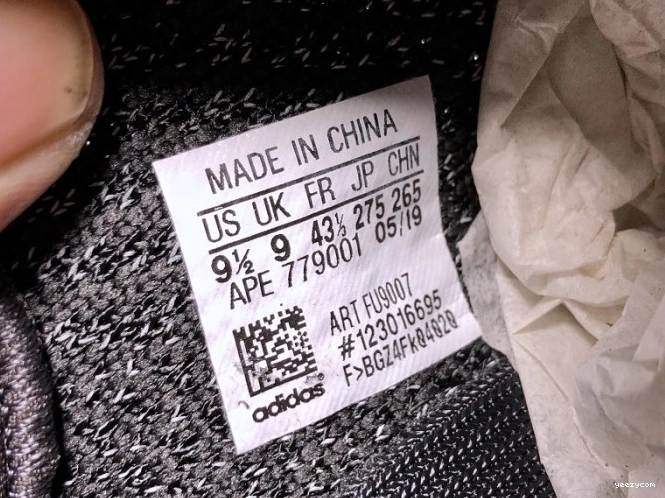 (Reflective) 350 V2 Yeezy Static FU9007 - Black Boost Adidas 0826